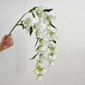 Künstlicher Brautstrauß aus Seide – Maiglöckchen, Orchideen & Campanula, 5 Farben