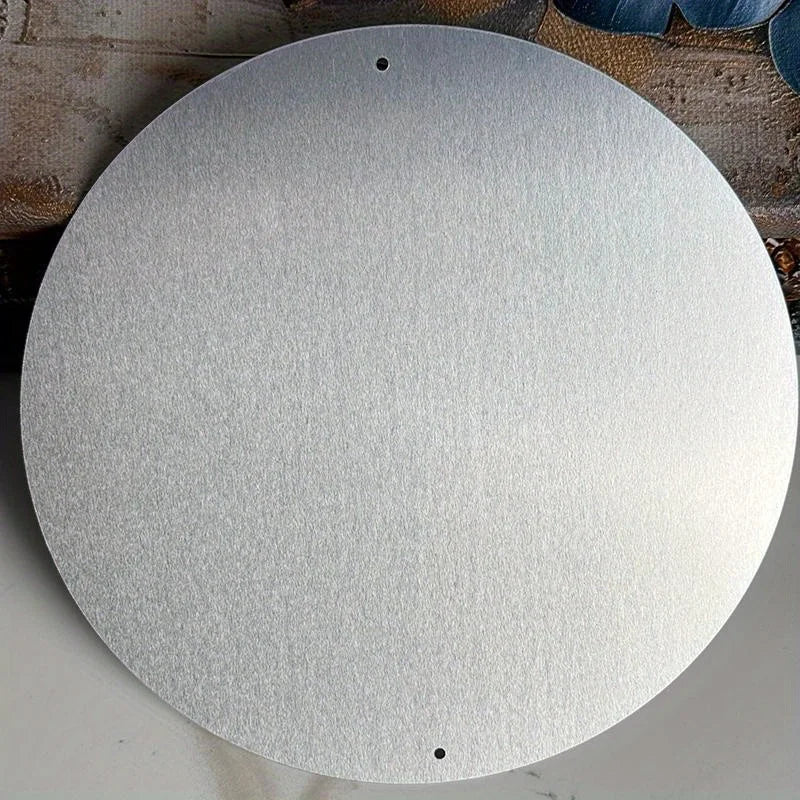 Maritimes Aluminium-Wandschild rund – 20 cm, Nautik-Design, rostfrei & wetterfest