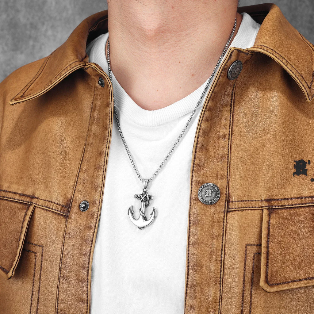 Anker-Anhänger Halskette aus Edelstahl – Maritimer Schmuck für Damen und Herren