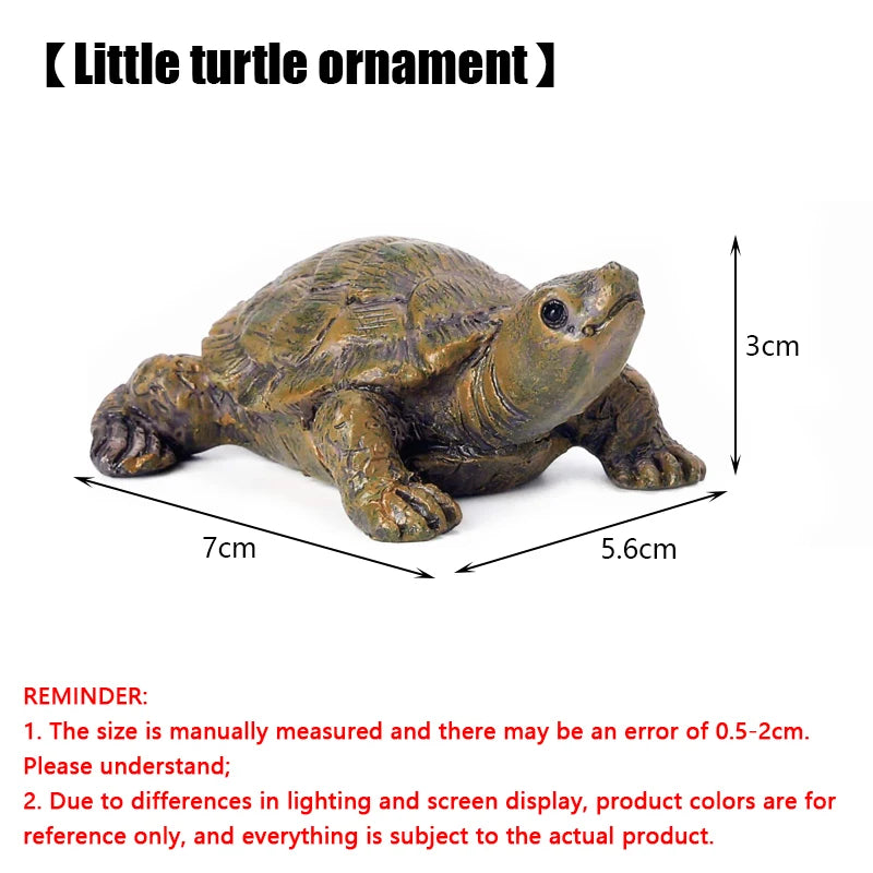 Mini-Schildkröten-Figur für Aquarium, Feengarten und Heimdekoration