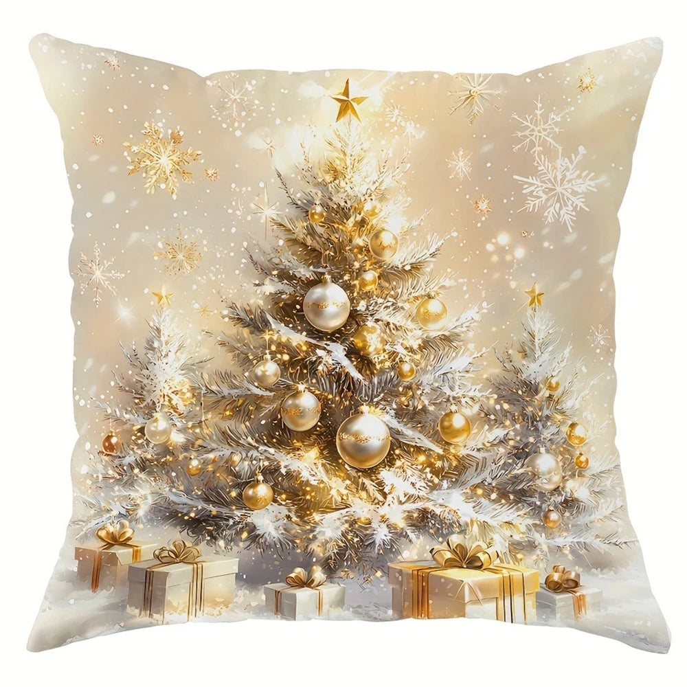 Weihnachtlicher Kissenbezug – Festliches Design für Sofa & Wohnzimmer