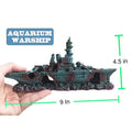 Piratenschiff Wrack Aquarium-Deko – 23 cm, Kunstharz, Sicher für Fische, 40–200 L