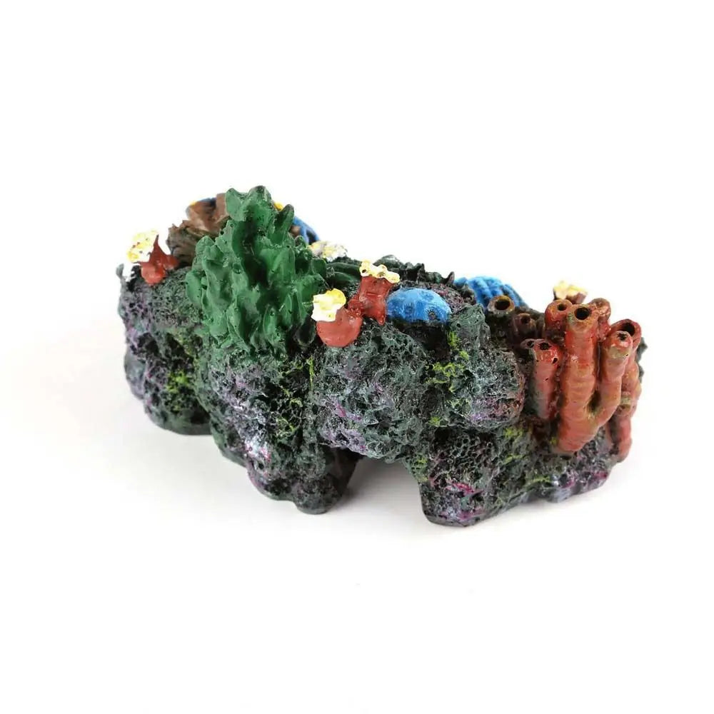 Aquarium Korallen-Deko aus Kunstharz – 12,5x10x7 cm, Süß- & Salzwasser, Fischsicher