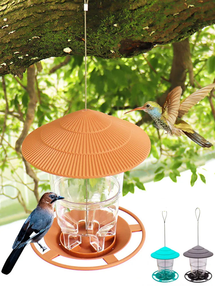 Vogelfutterspender zum Aufhaengen – Wetterfest, 700 ml, fuer Garten und Balkon