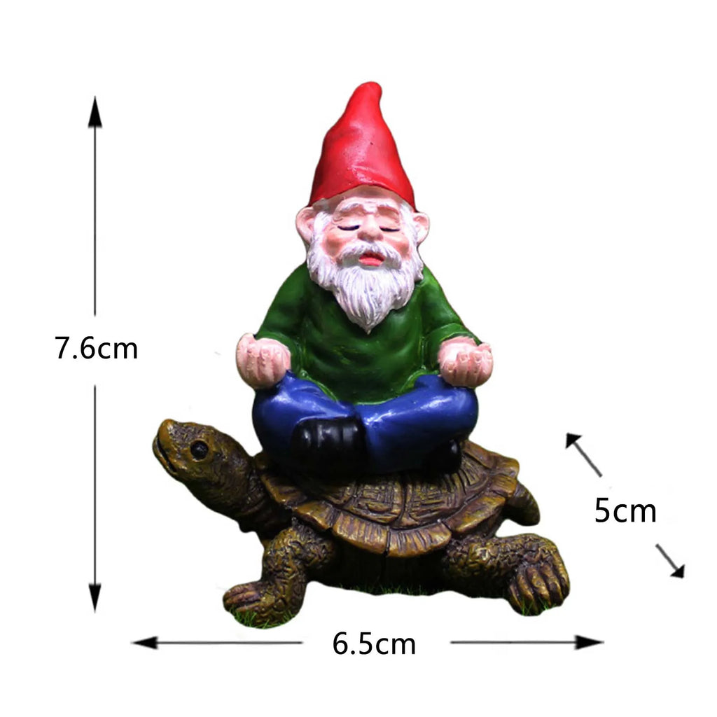 Garten-Gnom Figur Kunstharz – Handgemalt | 7 Motive | Garten & Wohndeko