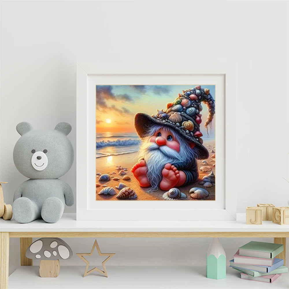Diamond Painting Set Muschel & Meerestiere – 5D DIY Diamantmalerei Cartoon, verschiedene Groessen
