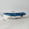 Mediterranes Holzboot Ornament – Maritime Deko aus Holz für Zuhause & Büro