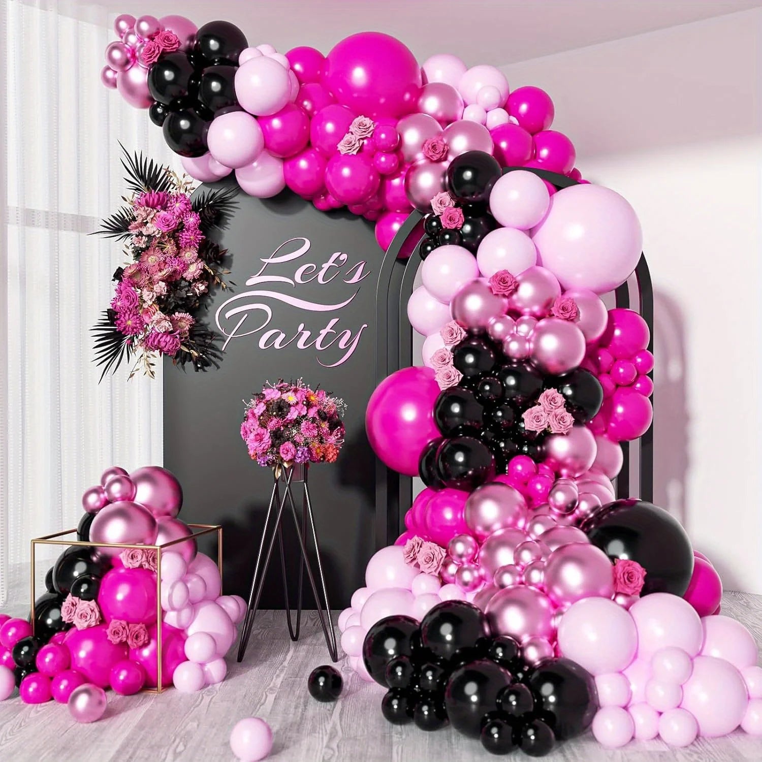 Ballon Girlanden Set 113-teilig – Sternballons für Geburtstag, Hochzeit & Party