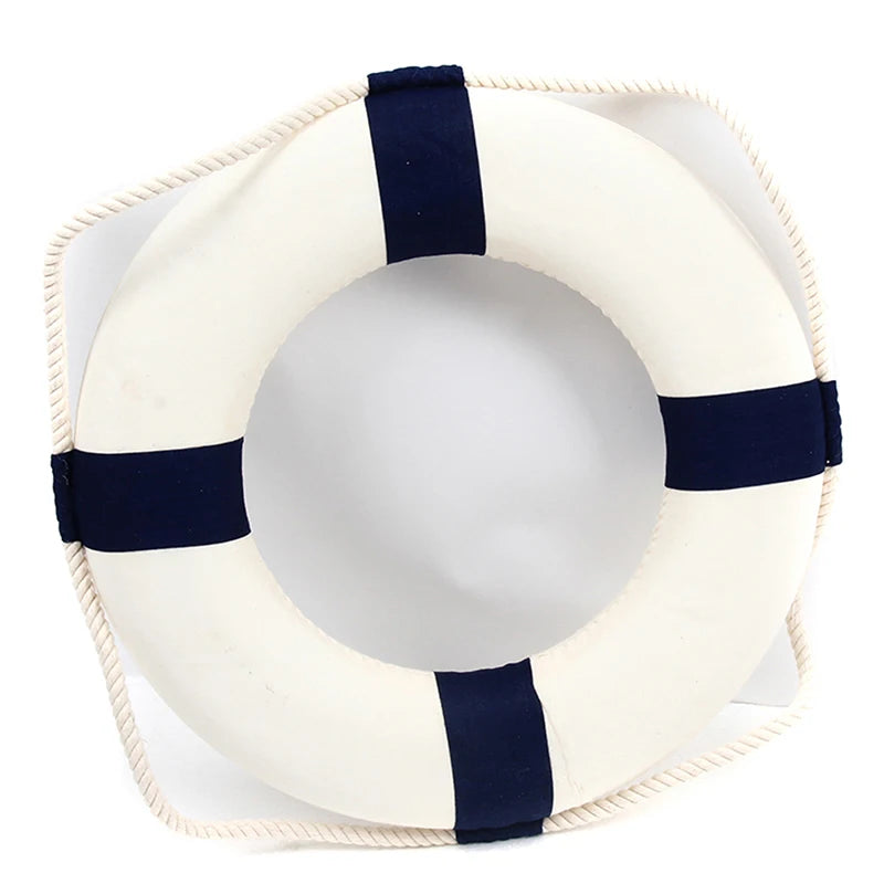 Rettungsring Wanddeko – Maritim, Blau oder Rot, 5 Größen (14–35 cm), Mediterrane Deko