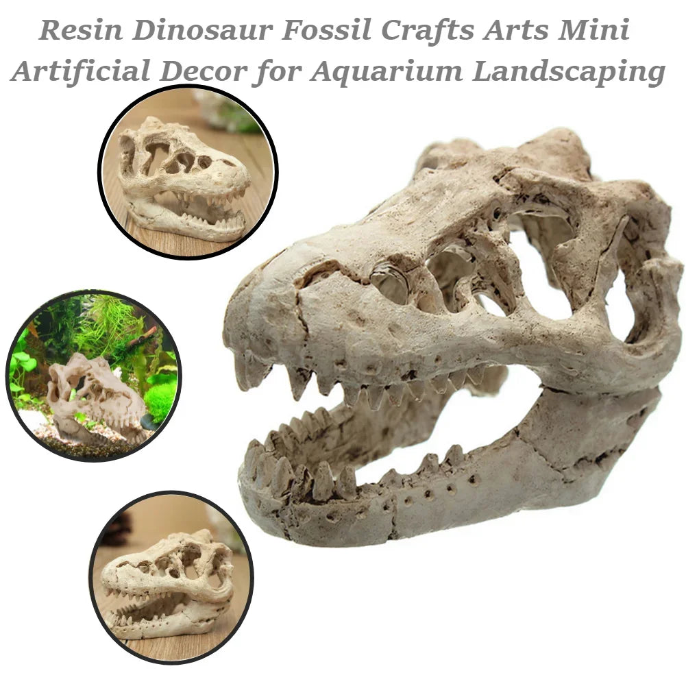 Aquarium Krokodilschädel Dekoration aus Resin - Ornament für Fischbecken