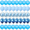 Luftballon Set 40 Stueck – Metallic, Matt & Konfetti Ballons fuer Geburtstag, Hochzeit & Baby Shower