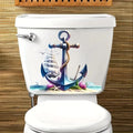 Maritime Wandtattoos – Anker & Nautik | Selbstklebende Vinyl-Aufkleber für Bad & Wohnbereich