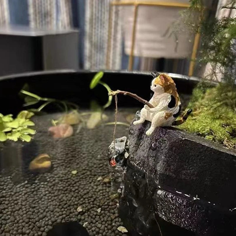 Aquarium Angelfigur aus Harz – Dekorative Fischerornamente für Aquarium & Zuhause