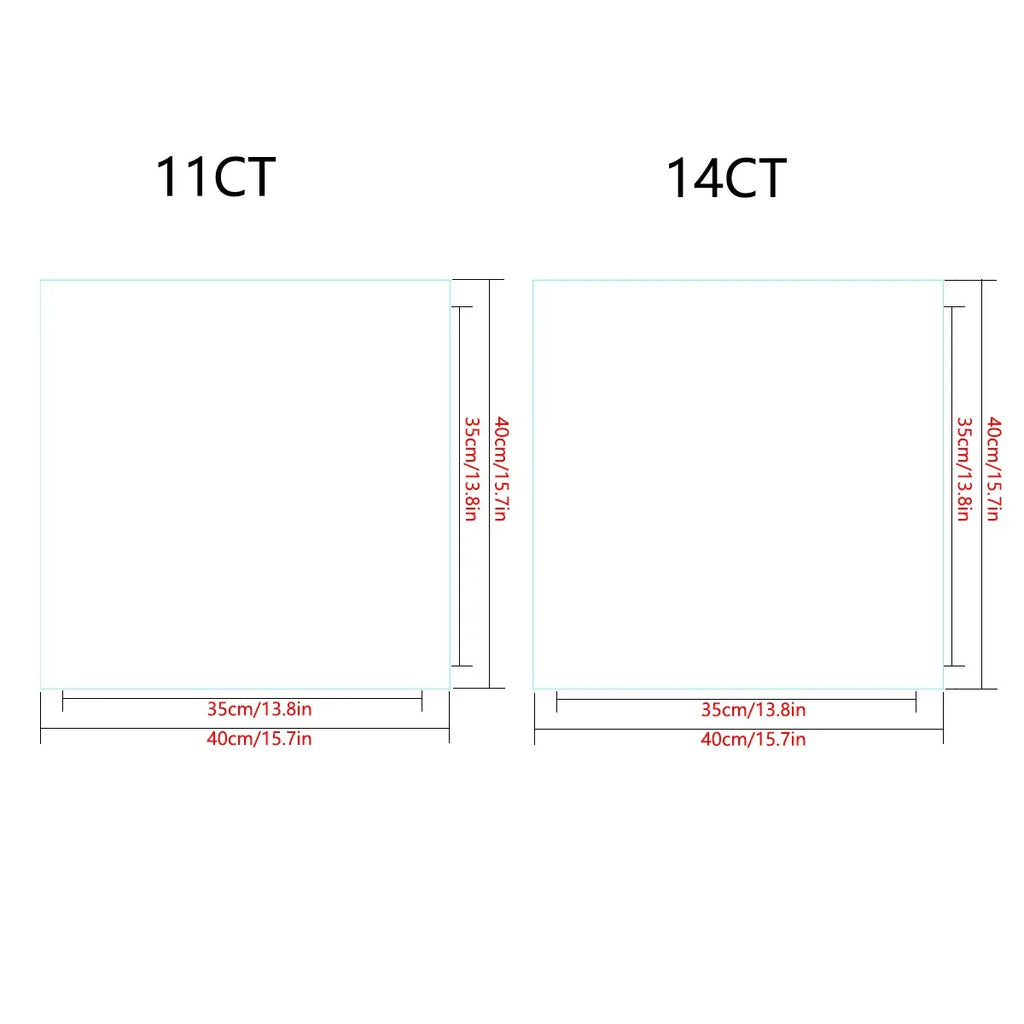 Kreuzstich-Set Meer – 40x40cm Stickpackung mit Stoff, Faden und Anleitung