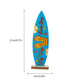 Holz-Surfbrett Tischdeko – 21x6 cm, 4 Motive: Sommer, Flip-Flop, Willkommen & Baum, Strand & Ozean