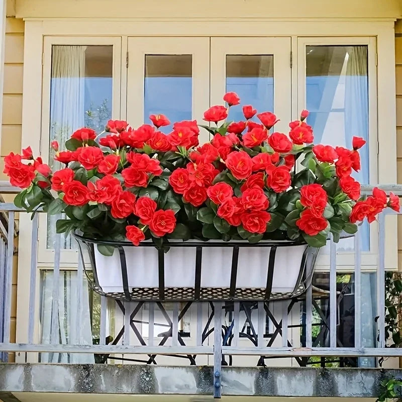 Kunstblumen Azalee – UV-bestandiger Seidenstrauch fur Garten und Heimdeko