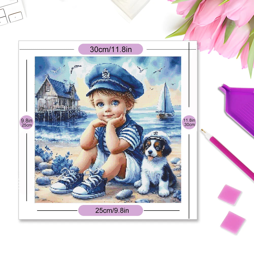 Diamond Painting Hund – DIY Mosaikbild mit Diamanten
