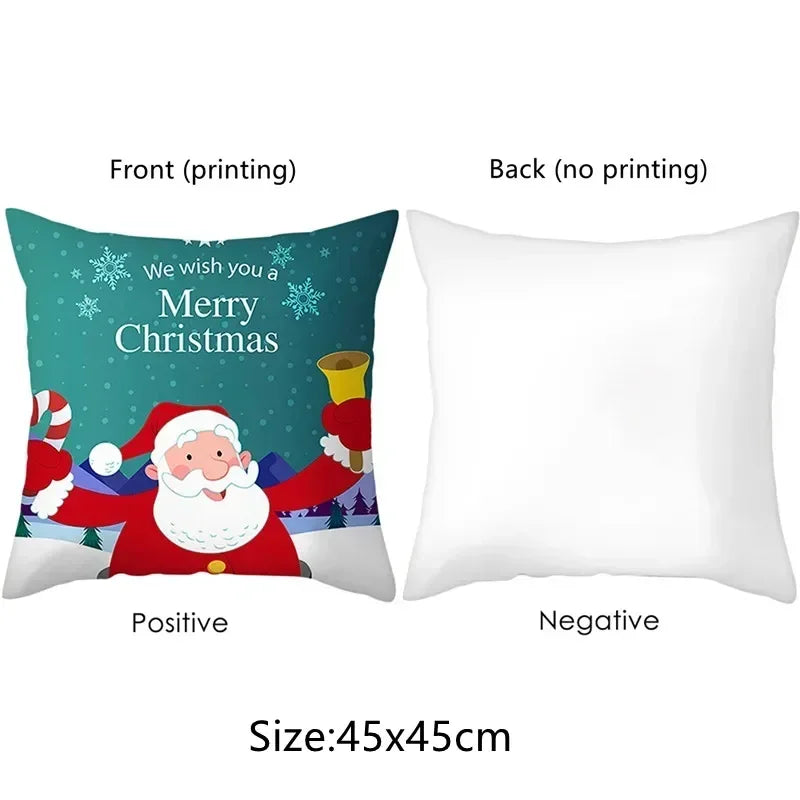 Weihnachtlicher Kissenbezug – Festliches Design für Sofa & Wohnzimmer